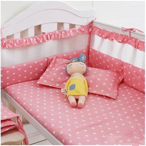 Pink Baby Girls Bedding Set Newborns Crib Bedding Set Designer Beby Bed ...