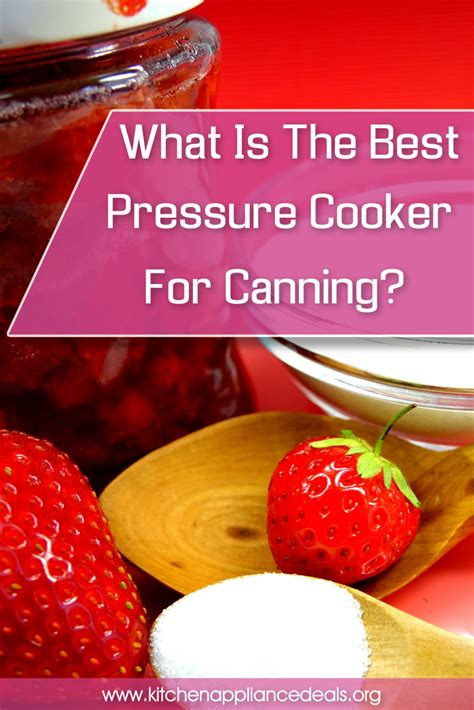 Best Pressure Cooker For Canning Meats, Fruits And Vegetables - Kitchen Appliance Deals