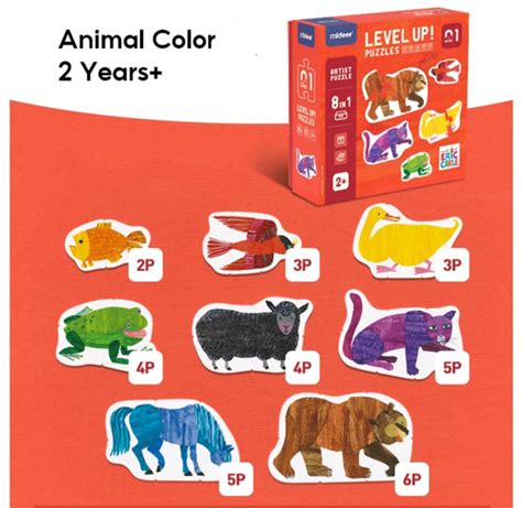 2 year old puzzles (Eric Carle), Hobbies & Toys, Toys & Games on Carousell