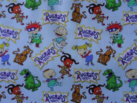 Rugrats S Cotton Fabric By The Half Yard Etsy