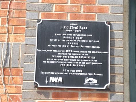 Tom Rolt Bridge Oxford Canal Banbury Plaque This Is Flickr