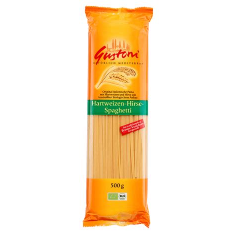 Bio Hartweizen Hirse Spaghetti 500g Von Gustoni Bei Greenist De