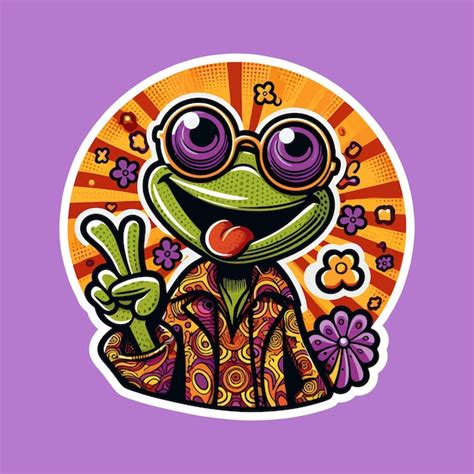 Premium Vector Groovy Funny Cartoon Sticker Graphic Design