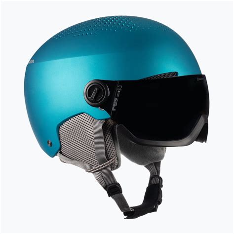 Kask narciarski dziecięcy Alpina Zupo Visor Q Lite turquoise matt