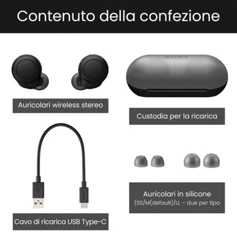 Sony Wf C500 Auricolari True Wireless Fino A 20 Ore Di Durata Della