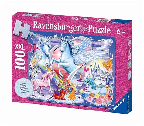 Ravensburger Puzzle XXL 100 Teile Glitzer Einhörner