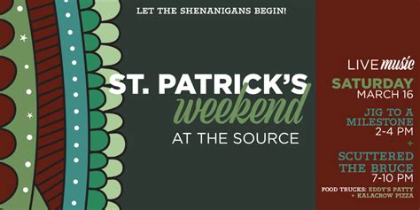 St Patrick S Weekend Live Music First Magnitude Brewing Company