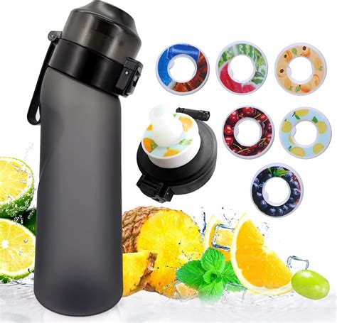 Amazon LAILONG Air Flavored Water Bottle With 6PCS Air Flavor Pods