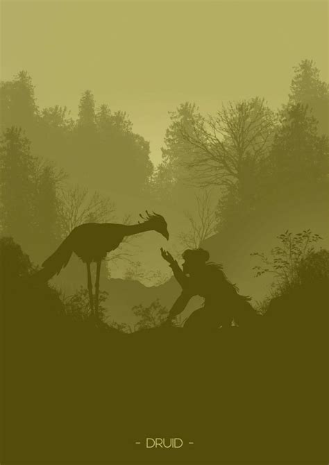 12 silhouette D&D class posters | Class poster, D d classes, Digital ...