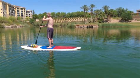 Lake Las Vegas stand up paddle board - YouTube