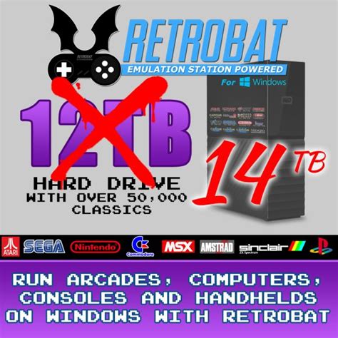 retrobat tb emulation hard drive  windows limited edition