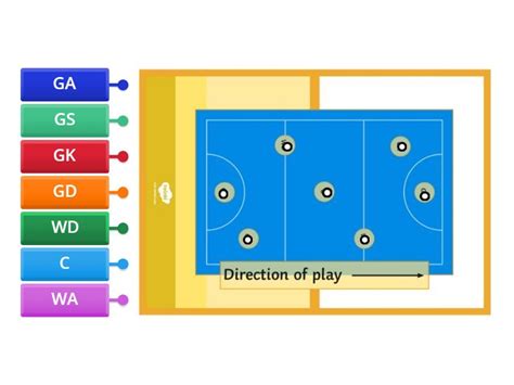 NETBALL COURT - Labelled diagram