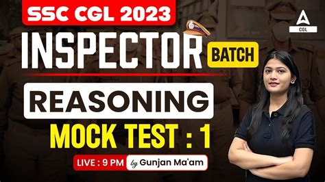 Ssc Cgl Ssc Cgl Reasoning By Gunjan Maam Reasoning Mock Test