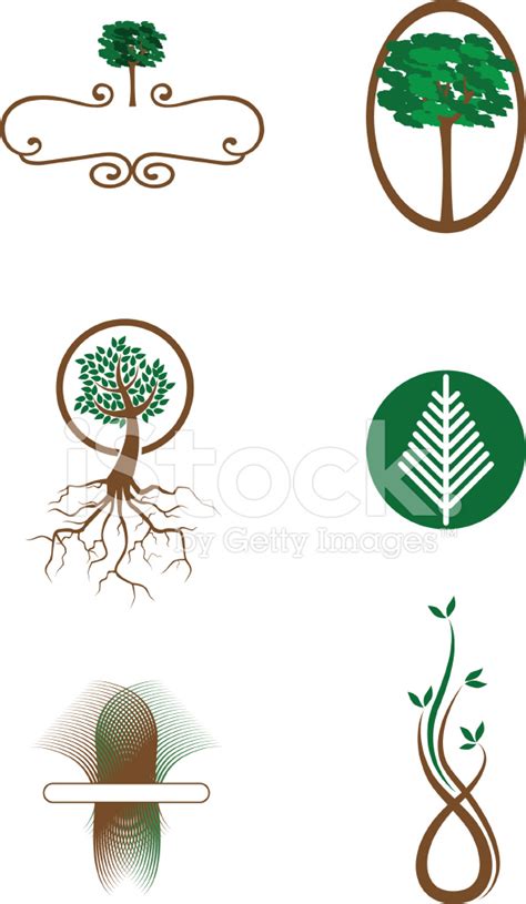 Baum Logos Vektor Stockfoto Lizenzfrei FreeImages