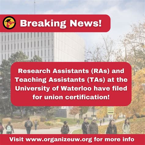 Ta And Ra Filing Announcement Organize Uwaterloo