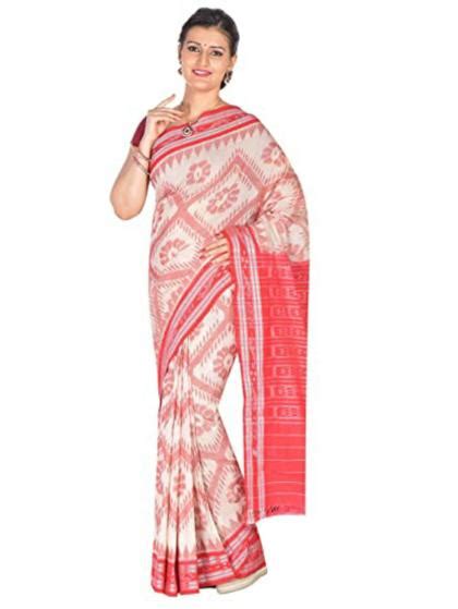 Odisha Handloom Sambalpuri Women Cotton Handloom Saree Jiomart