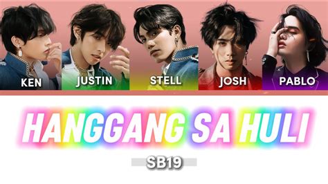 SB19 HANGGANG SA HULI Color Coded Lyrics YouTube