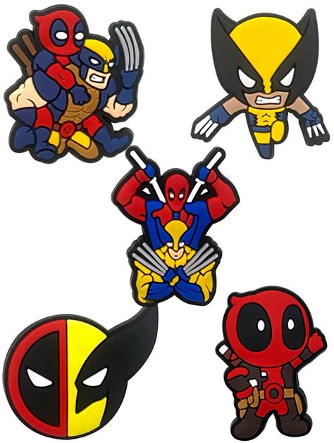 POTDEMIEL 2024 NEW Wolverine Deadpool Shoe Buckle Theme Party Anime