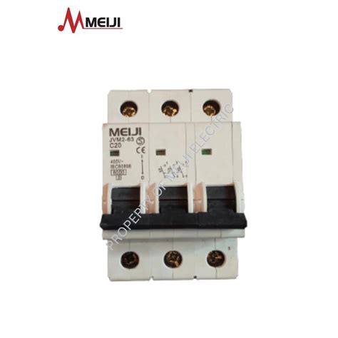 Meiji Miniature Circuit Breaker Pole Ampere Jvm P A