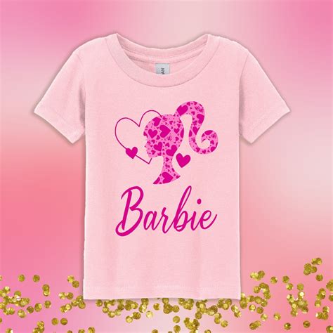 Personalized Barbie Birthday Shirt Custom Pink Barbies World Etsy