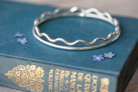 Gentle Tide Tidal Wave Bangle Handmade Jewellery Norfolk