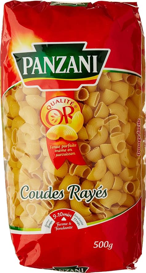 Panzani Pâtes Coudes Rayés 500 g Lot de 6 Amazon fr Epicerie