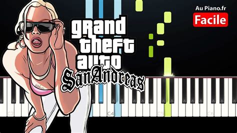 GTA San Andreas Theme Song | Piano Tutorial - Au Piano.Fr