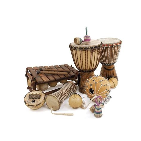 Lot 9 Instruments Afrique Ethnique Fuzeau