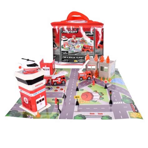 Maxx Action Fire And Rescue Vehicle Playset 1 Ct Kroger