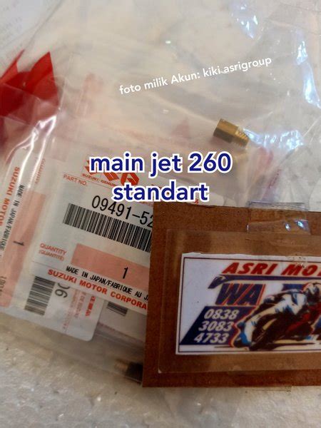 Jual Mj Mainjet Karburator Suzuki Rgr Original Sgp Spuyer Main Jet