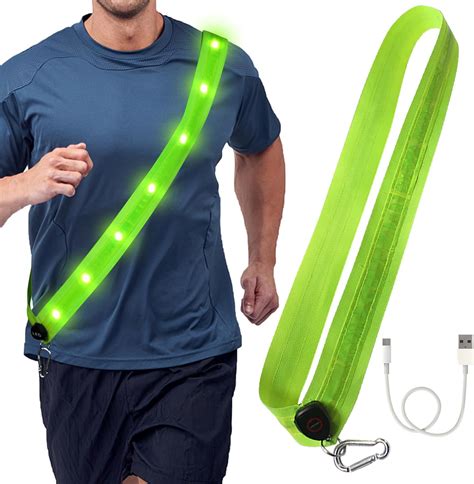 Led Lauflampe Lauflicht Joggen Mit Reflektoren G Rtel Kleidung Led