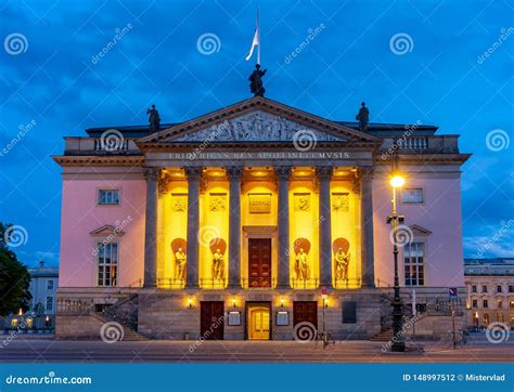 Berlin State Opera Staatsoper Unter Den Linden at Night, Germany Stock ...