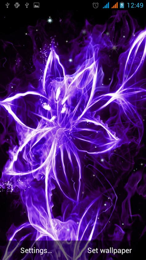 Glowing Flowers Live Wallpapers Wallpapersafari