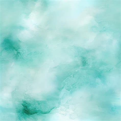 Soft Pastel Watercolor Wash Teal Texture Premium Ai Generated Image