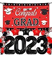 Amazon Katchon Red Congrats Grad Banner Large X Inch