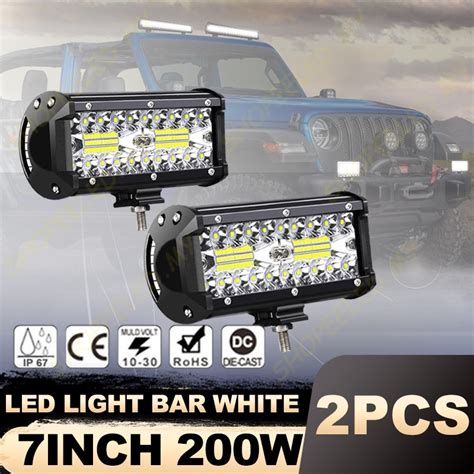 W Inch Car Fog Lamp Sportlight Work Light Bar Spot Driving Lamp