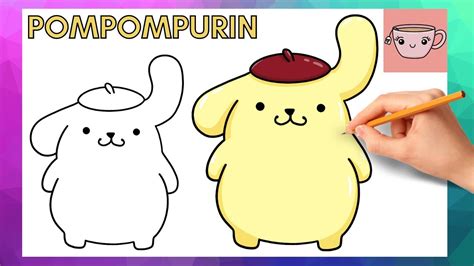 How To Draw Pompompurin Sanrio Cute Easy Step By Step Drawing