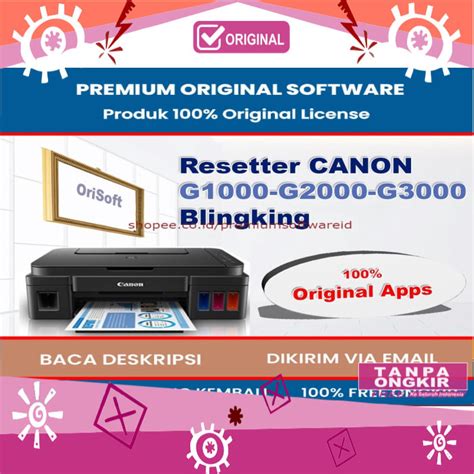 Jual Spypro Resetter Reset Printer Canon G Series G1000 G2000 G3000 Original Full Version