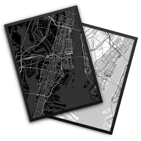 Jersey City New Jersey Poster City Map Decor