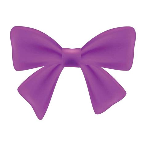 Vector T Bows Silk Purple Ribbon With Decorative Bow Realistic