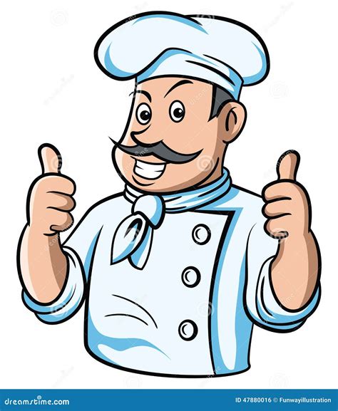 Chef Thumb Up And Delicious Hand Sign Vector Illustration 44846368