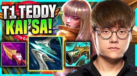 TEDDY DOMINATING KAI SA WITH NEW ITEMS T1 Teddy Plays Kai Sa ADC Vs