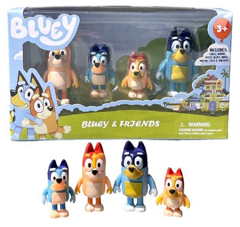 Bluey I Bingo Zestaw Figurek Sztuki Figurka Z Bajki Rodzinka