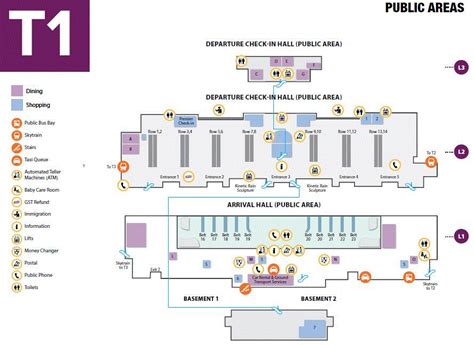 Changi Airport Terminal 1 Arrival Hall Map - China Map Tourist Destinations