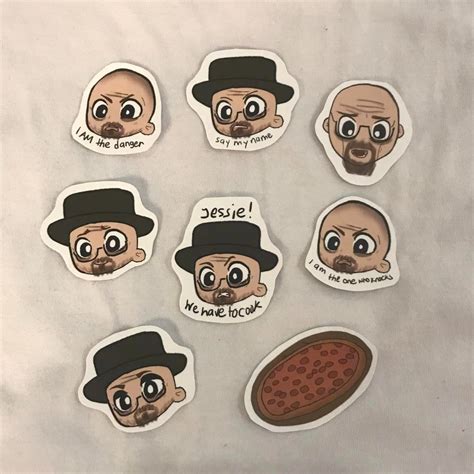 Breaking Bad Walter White And Jesse Pinkman Vinyl Stickers Hobbies