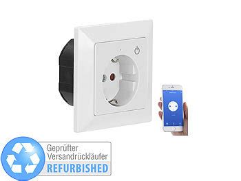 Luminea Home Control Amazon Alexa Steckdose WLAN Unterputz Steckdose