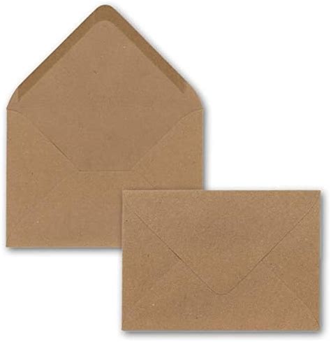 Lot De 50 Enveloppes En Papier Kraft Vintage Format C5 Marron 22