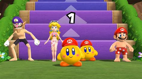 Mario Party Step It Up Challenge Minigames Battle Rosalina Vs Kirby