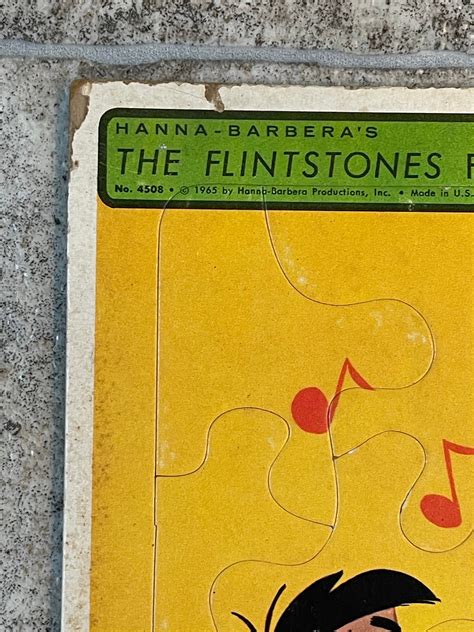 Vintage Hanna Barberas The Flintstones Puzzle Etsy