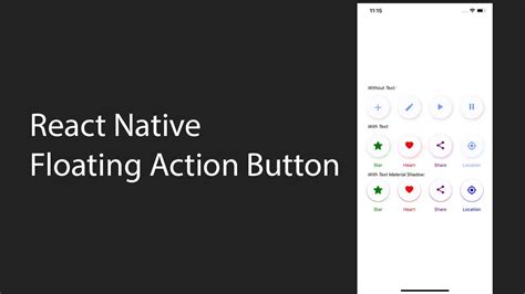 Fully Customizable Floating Action Button For React Native